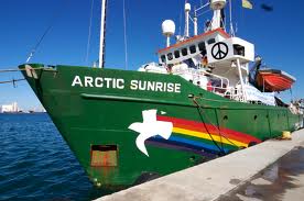 Arctic Sunrise Greenpeace drying solution