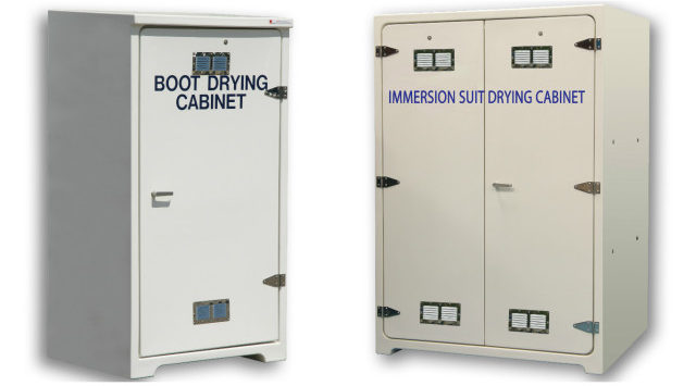 JoBird GRP drying cabinets on board offshore ships