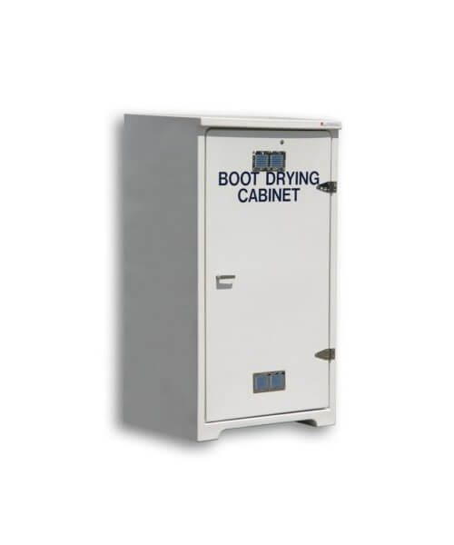 GRP robust drying cabinet for quick drying of boots