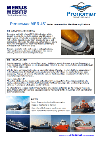 Merus folleto aplicaciones marítimas